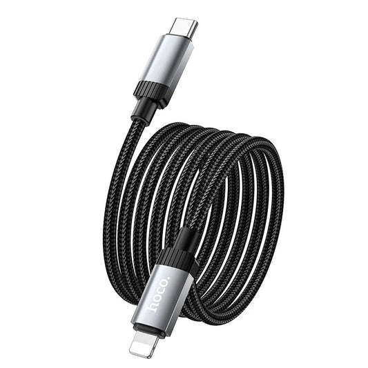 USB-C - Lightning HOCO X117 kabel za prijenos podataka i punjenje, 27W, 1m, Crna