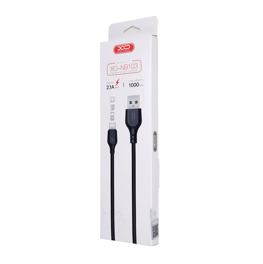 Kabel za podatke i punjenje USB-A - USB-C XO Design NB103, 18W, 1m, Crni