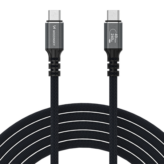 Kabel za prijenos podataka i punjenje USB-C - USB-C WZK WPS-UY42S, 240W, 2m, Crni