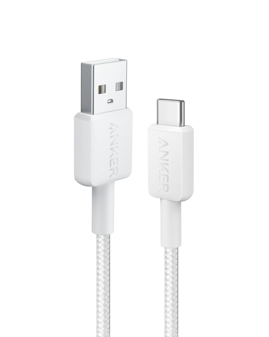 Kabel za podatke i punjenje USB-A - USB-C Anker 322, 18W, 1.8m, Bijeli A81H6G21
