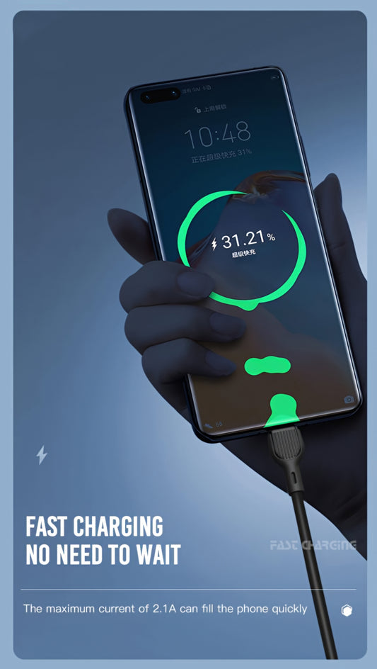 Kabel za podatke i punjenje USB-A - USB-C XO Design NB200, 10W, 1m, Crni