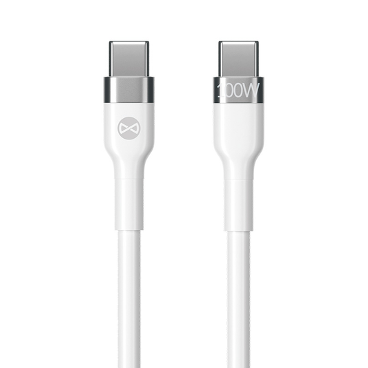 Kabel za podatke i punjenje USB-C - USB-C Forever Flexible, 100W, 2m, Bijeli