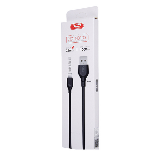 Kabel za Prijenos Podataka i Punjenje USB-A - Lightning XO Design NB103, 18W, 1m, Bijeli