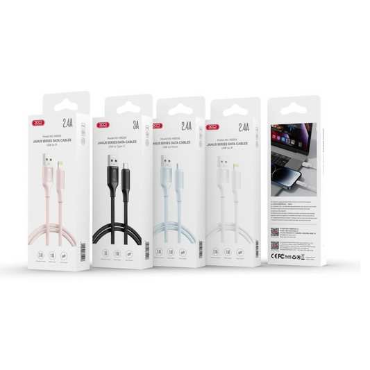 Kabel za podatke i punjenje USB-A - USB-C XO Design NB265, 18W, 1m, Bijeli
