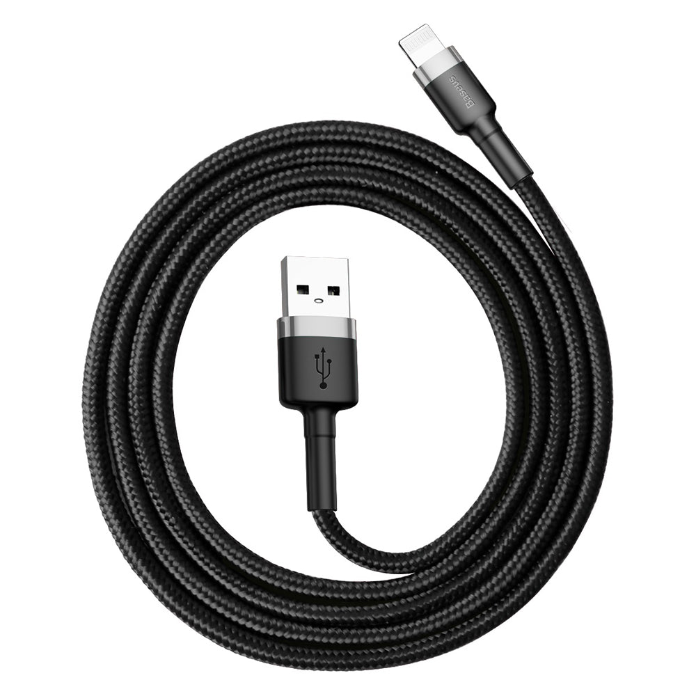 Kabel za Prijenos Podataka i Punjenje USB-A - Lightning Baseus Cafule, 18W, 1m, Sivi CALKLF-BG1
