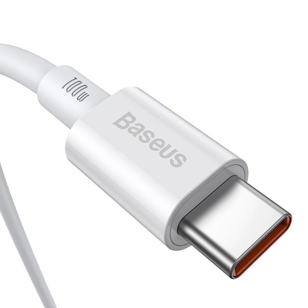 Kabel za Prijenos Podataka i Punjenje USB-C - USB-C Baseus Superior Series, 100W, 2m, Bijeli CATYS-C02