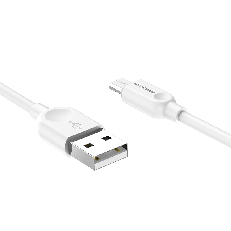 Kabel za Prijenos Podataka i Punjenje USB-A - microUSB BLUE Power BM2BX14 LinkJet, 18W, 2m, Bijeli