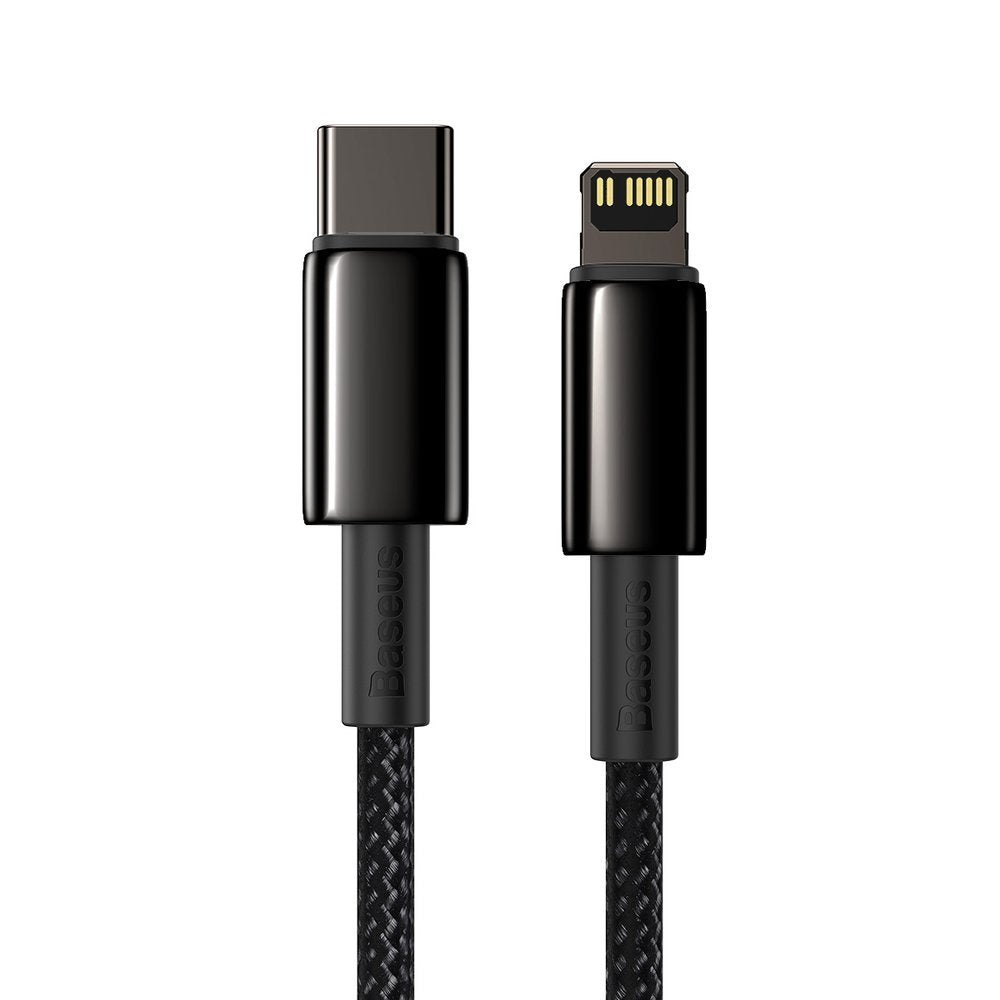 Kabel za Prijenos Podataka i Punjenje USB-C - Lightning Baseus Tungsten Gold, 20W, 1m, Crni CATLWJ-01