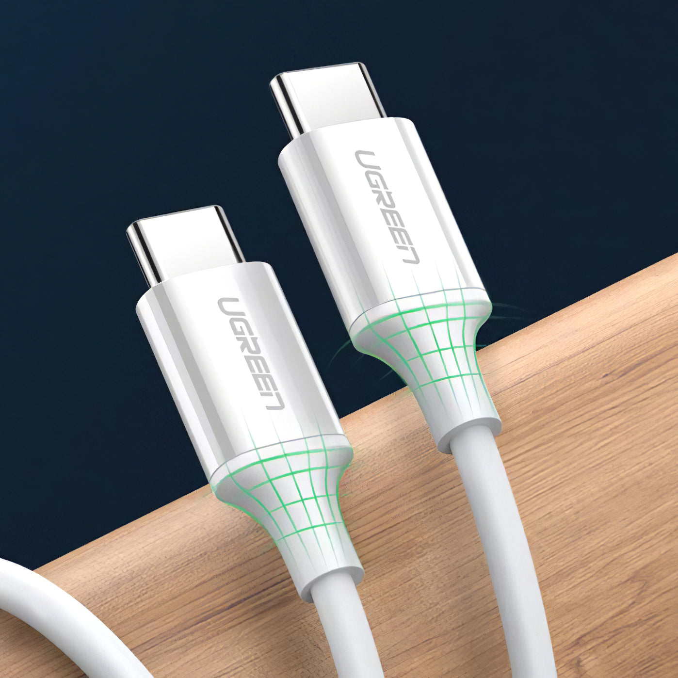 Kabel za Prijenos Podataka i Punjenje USB-C - USB-C UGREEN US264, 60W, 2m, Bijeli