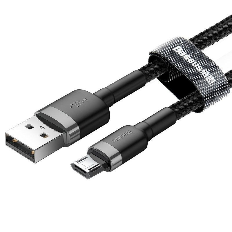 Kabel za podatke i punjenje USB-A - microUSB Baseus Cafule, 18W, 0.5m, Sivi CAMKLF-AG1