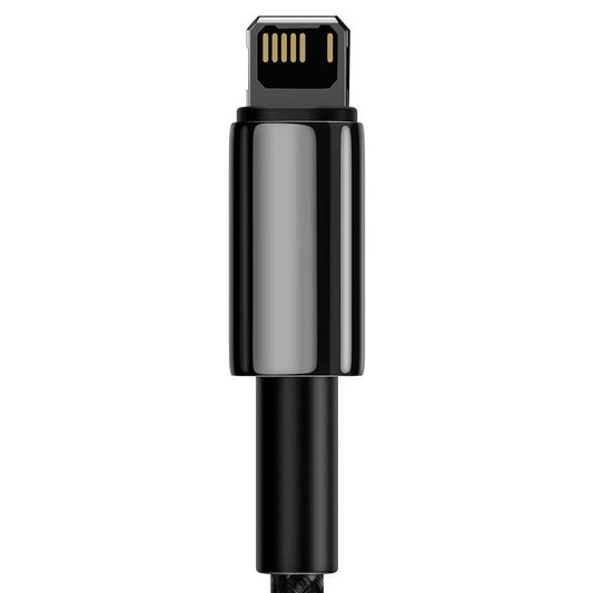 Kabel za Prijenos Podataka i Punjenje USB-A - Lightning Baseus Tungsten Gold, 20W, 1m, Crni CALWJ-01