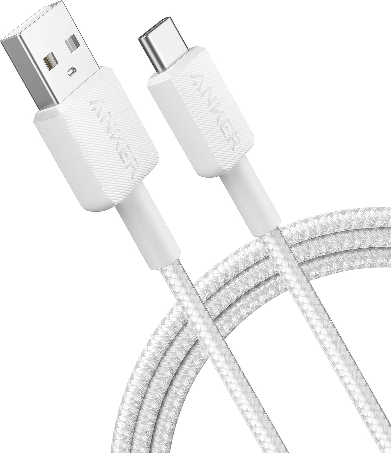Kabel za podatke i punjenje USB-A - USB-C Anker 322, 18W, 0.9m, Bijeli A81H5G21