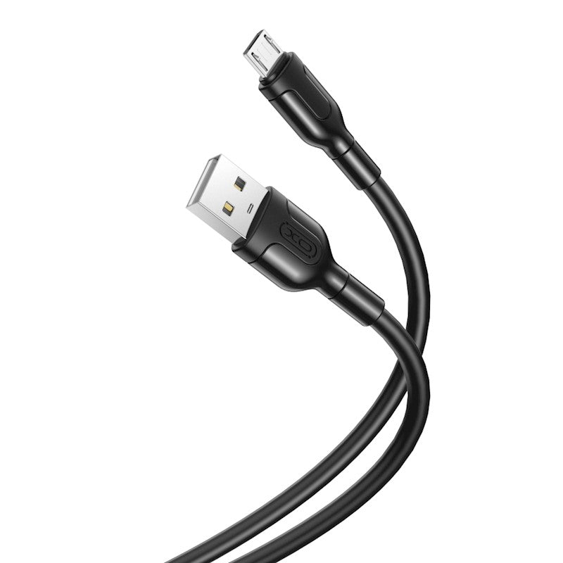 Kabel za Prijenos Podataka i Punjenje USB-A - microUSB XO Design NB212, 18W, 1m, Crni