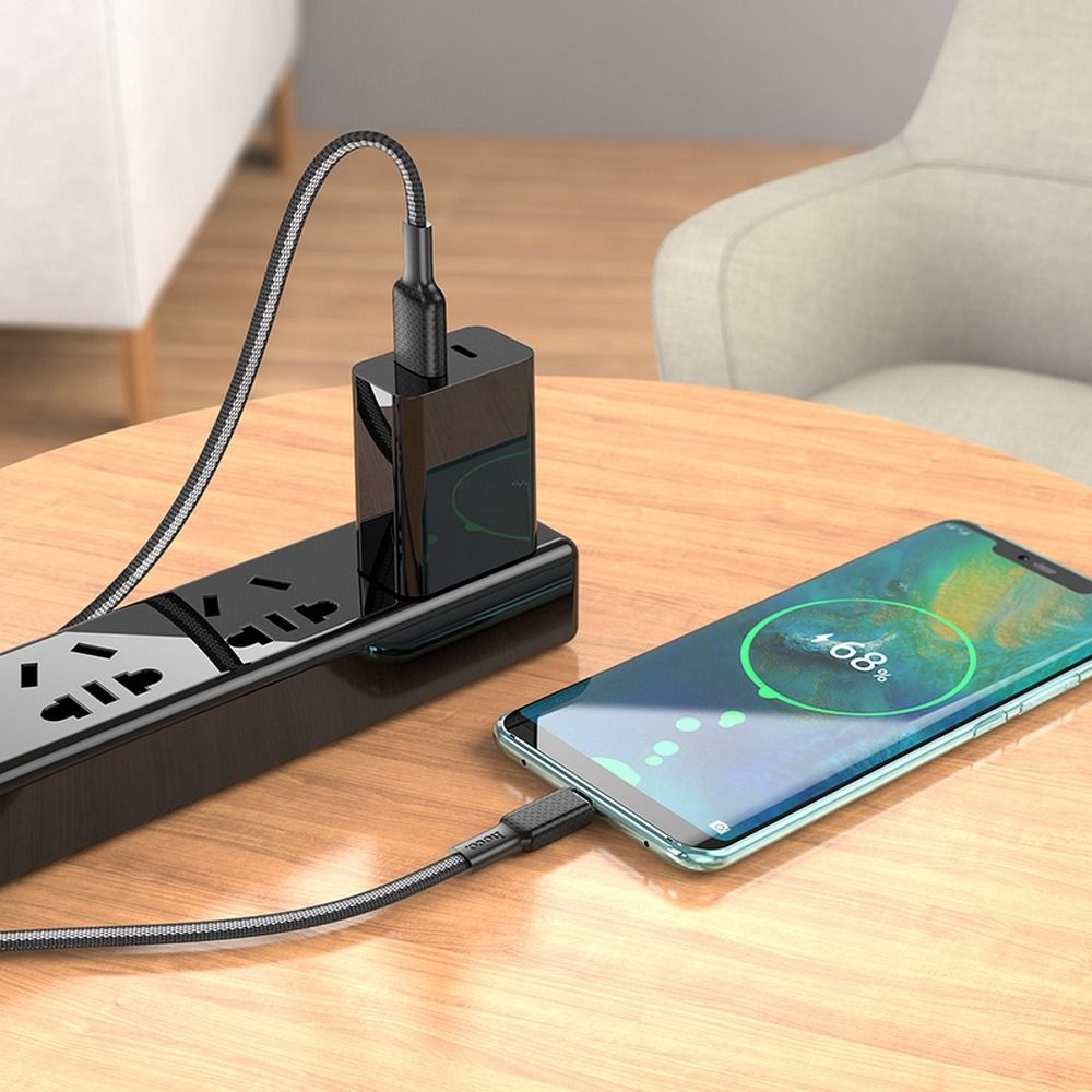 Kabel za podatke i punjenje USB-A - USB-C HOCO X69, 18W, 1m, Crni