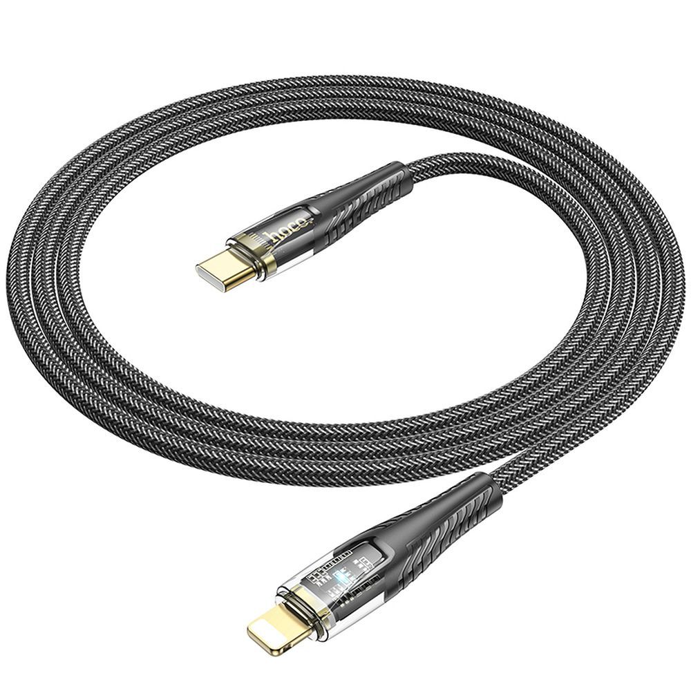 Kabel za prijenos podataka i punjenje USB-C - Lightning HOCO U121, 27W, 1.2m, Crni