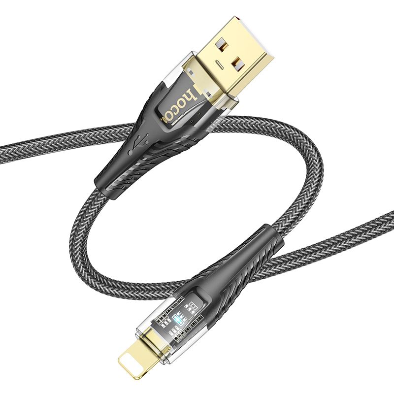 Kabel za podatke i punjenje USB-A - Lightning HOCO U121, 18W, 1.2m, Crni