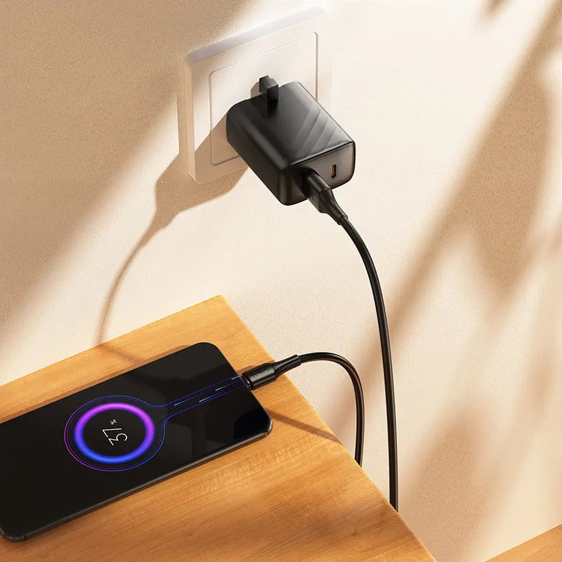 Kabel za podatke i punjenje USB-A - microUSB HOCO X120, 18W, 1m, Crni