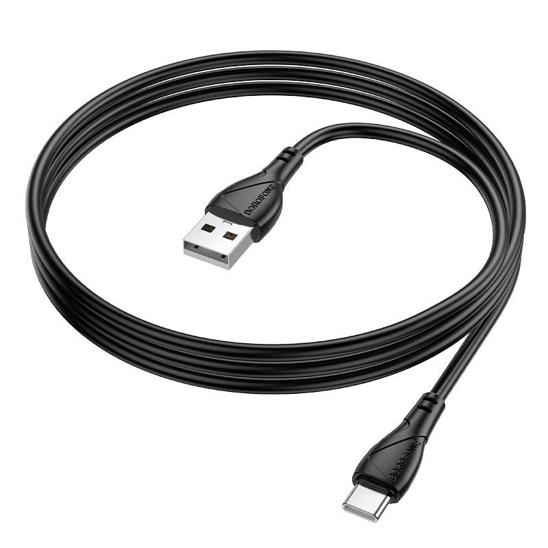 Kabel za podatke i punjenje USB-A - USB-C Borofone BX121 Energy, 18W, 1m, Crni