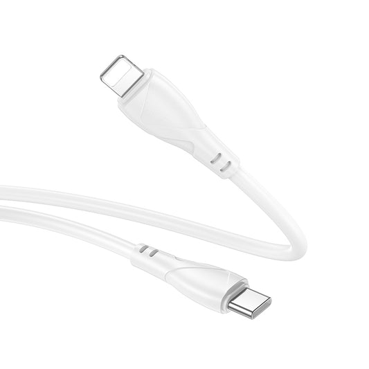Kabel za prijenos podataka i punjenje USB-C - USB-C Borofone BX121 Energy, 60W, 1m, Bijeli