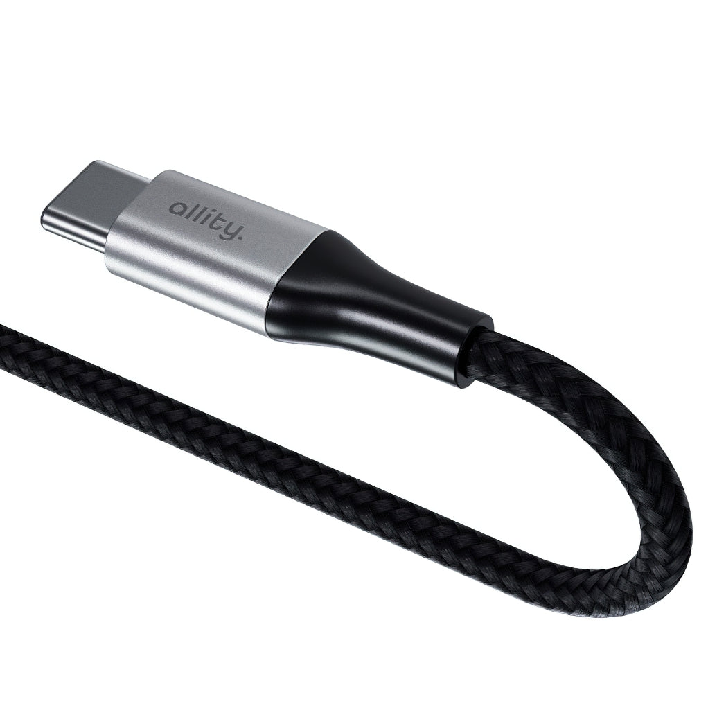 Kabel za podatke i punjenje USB-C - USB-C Allity. AUC-01, 100W, 1m, Crna