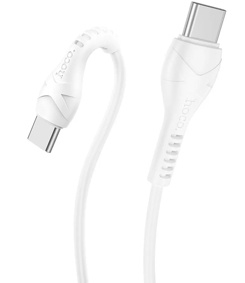Kabel za podatke i punjenje USB-C - USB-C HOCO X37, 60W, 1m, Bijeli