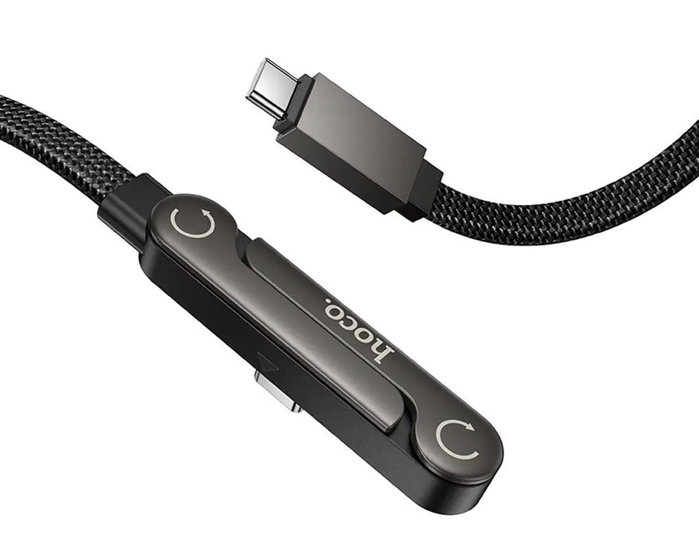 USB-C - USB-C HOCO U150 Exquisite kabel za prijenos podataka i punjenje, 60W, 1.2m, Crna