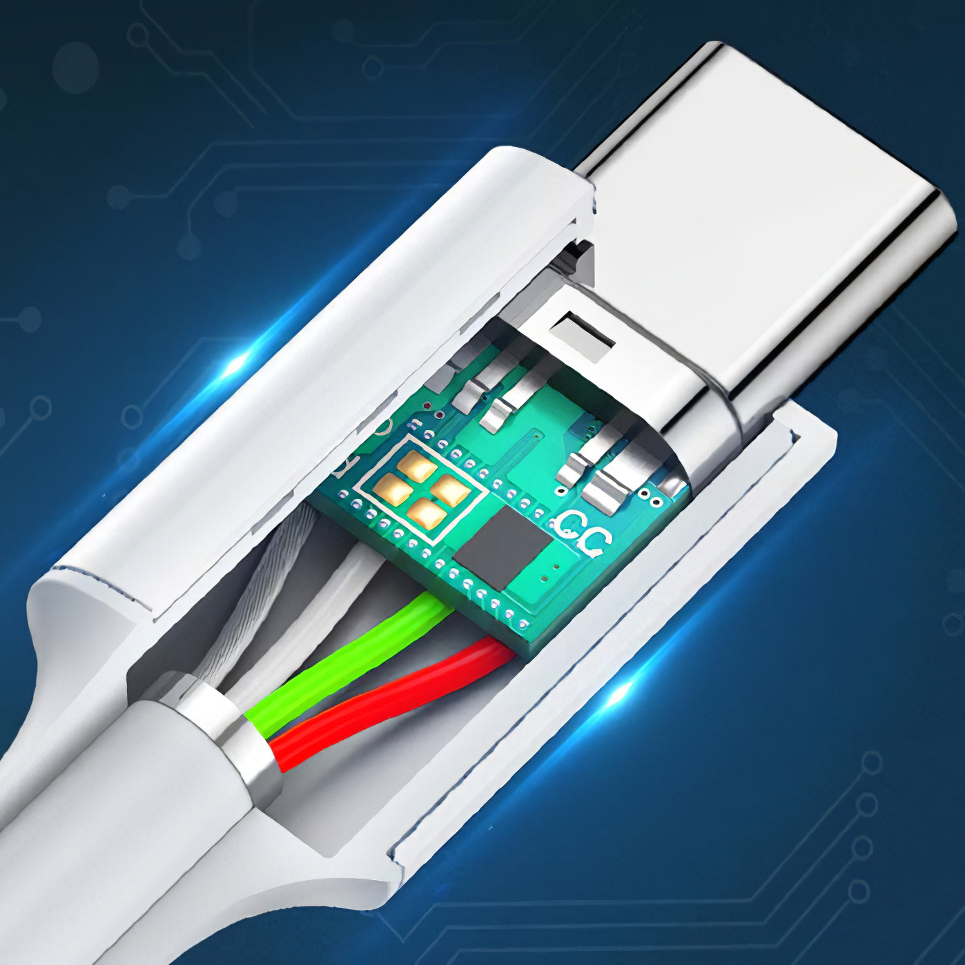 Kabel za Prijenos Podataka i Punjenje USB-C - USB-C UGREEN US264, 60W, 2m, Bijeli