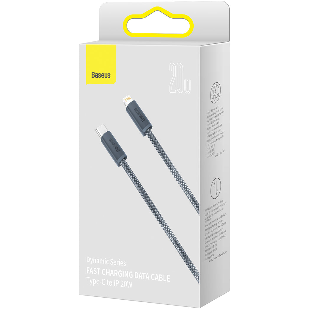 Kabel za podatke i punjenje USB-C - Lightning Baseus Dynamic Series, 20W, 1m, Sivi CALD000016