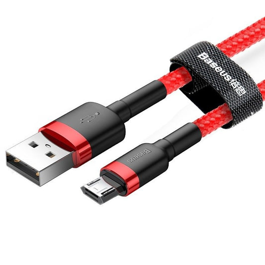 Kabel za Prijenos Podataka i Punjenje USB-A - microUSB Baseus Cafule, 18W, 1m, Crveni CAMKLF-B09