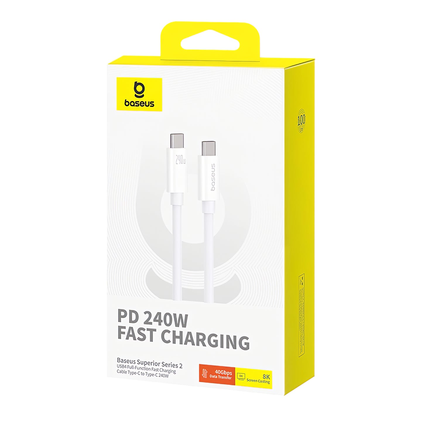 Kabel za Prijenos Podataka i Punjenje USB-C - USB-C Baseus Superior Series 2, 240W, 1m, Bijeli P10365200211-02