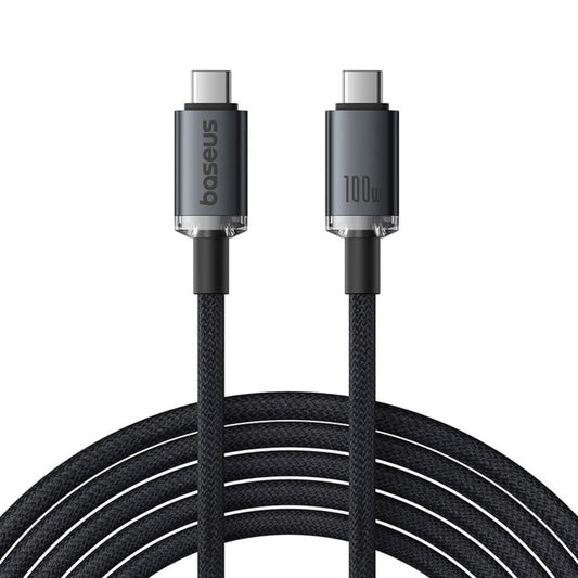 Kabel za podatke i punjenje USB-C - USB-C Baseus Crystal Shine Series, 100W, 20Gbps, 1.5m, Crni P10318204111-00