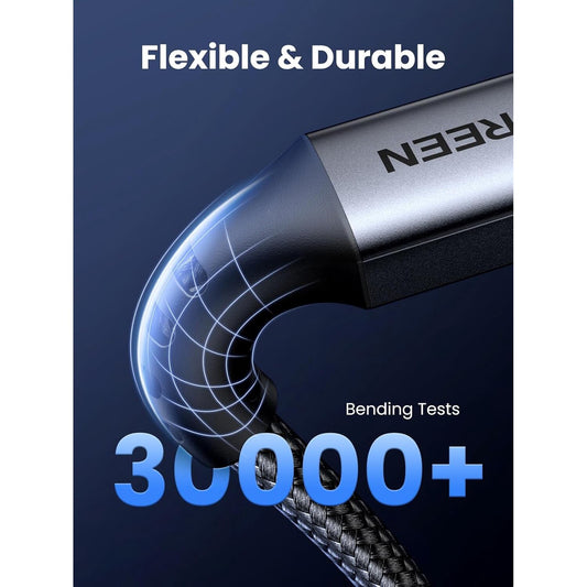Kabel za Prijenos Podataka i Punjenje USB-C - USB-C UGREEN US567, 60W, 1m, Sivi