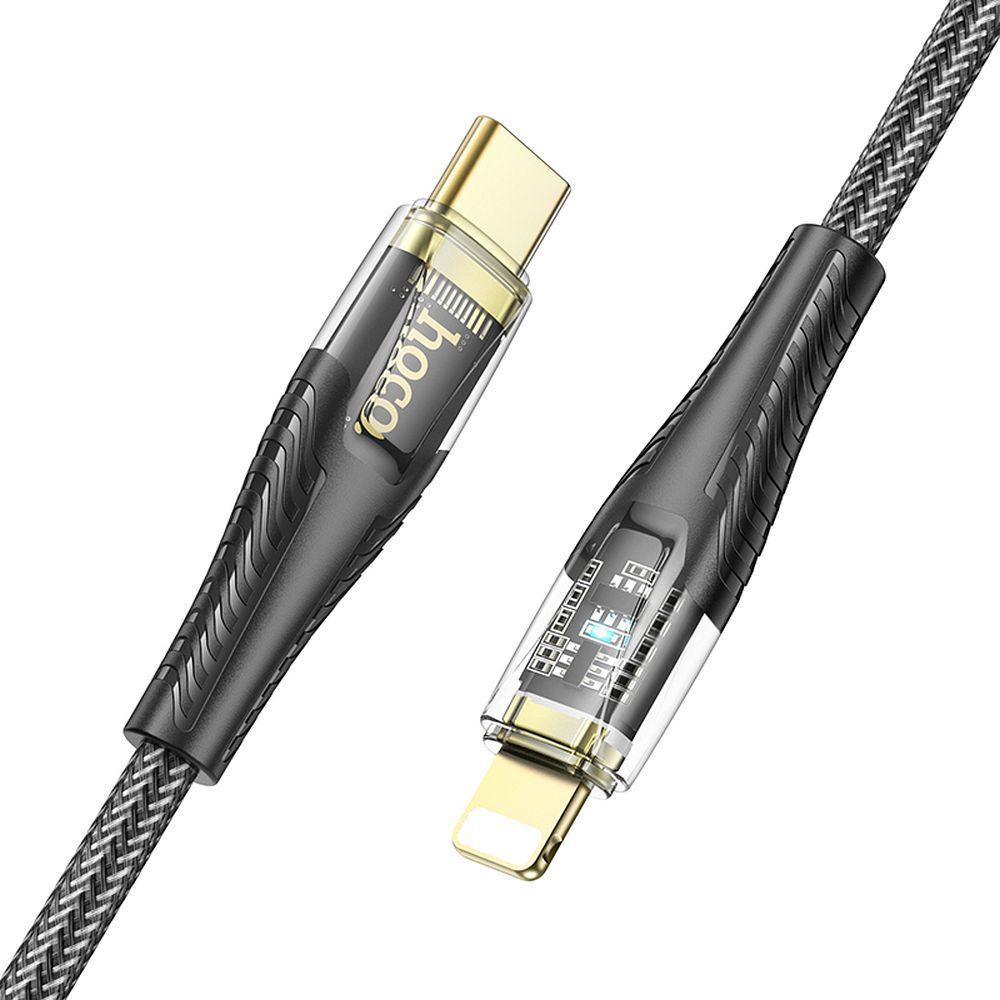Kabel za prijenos podataka i punjenje USB-C - Lightning HOCO U121, 27W, 1.2m, Crni