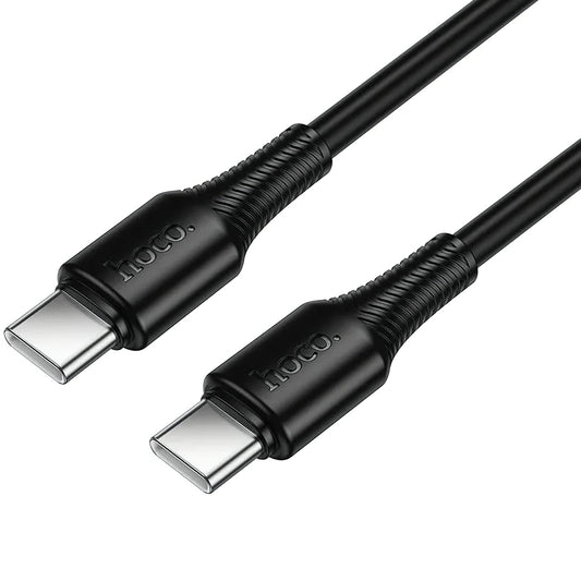 Kabel za prijenos podataka i punjenje USB-C - USB-C HOCO X120, 60W, 1m, Crni