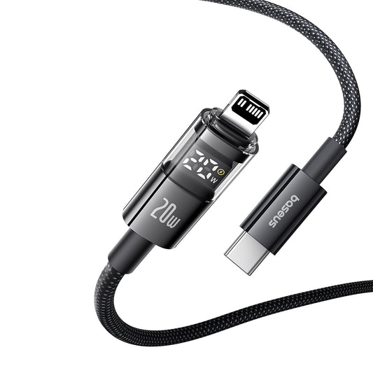 Kabel za podatke i punjenje USB-C - Lightning Baseus Display 2, 20W, 2m, Crni P10382703121-01