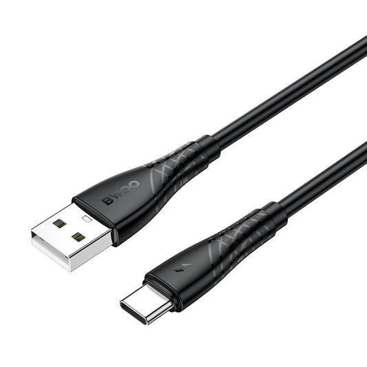Kabel za podatke i punjenje USB-A - USB-C BWOO BO-X318C, 27W, 1m, Crni