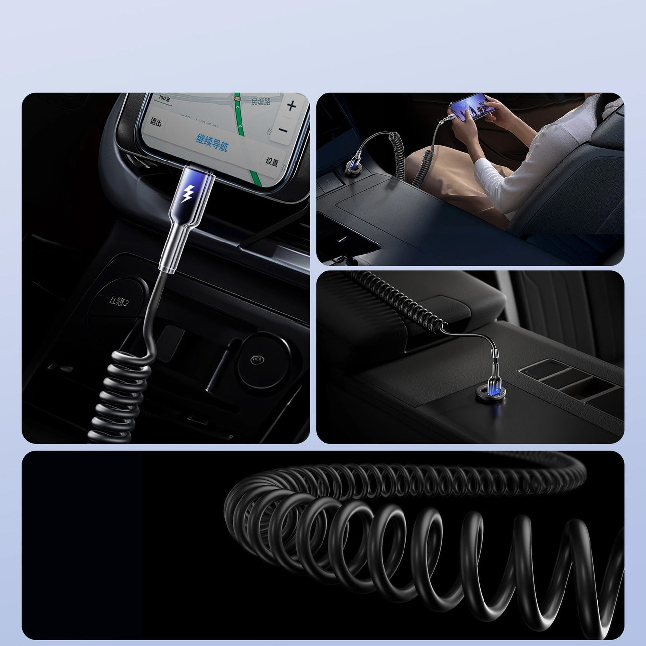 Kabel za prijenos podataka i punjenje USB-A - Lightning Joyroom S-A43 Crystal, 18W, 1.5m, Crni