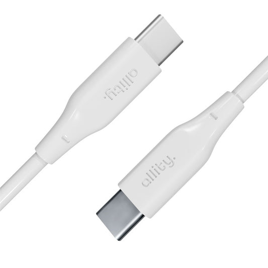 Kabel za podatke i punjenje USB-C - USB-C Allity. AUC-02, 100W, 2m, Bijeli