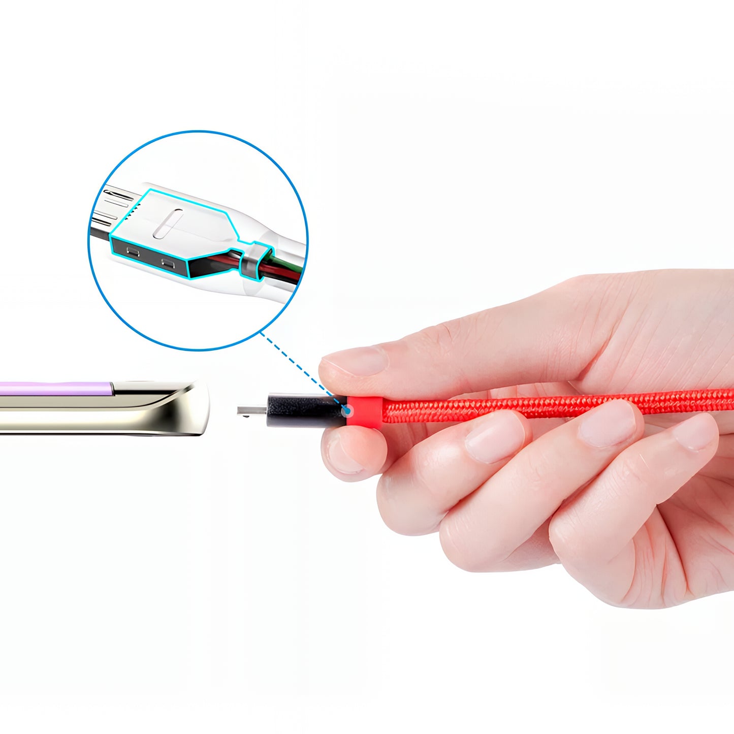 Kabel za podatke i punjenje USB-A - microUSB Anker PowerLine+, 18W, 0.91m, Crveni A8142G91