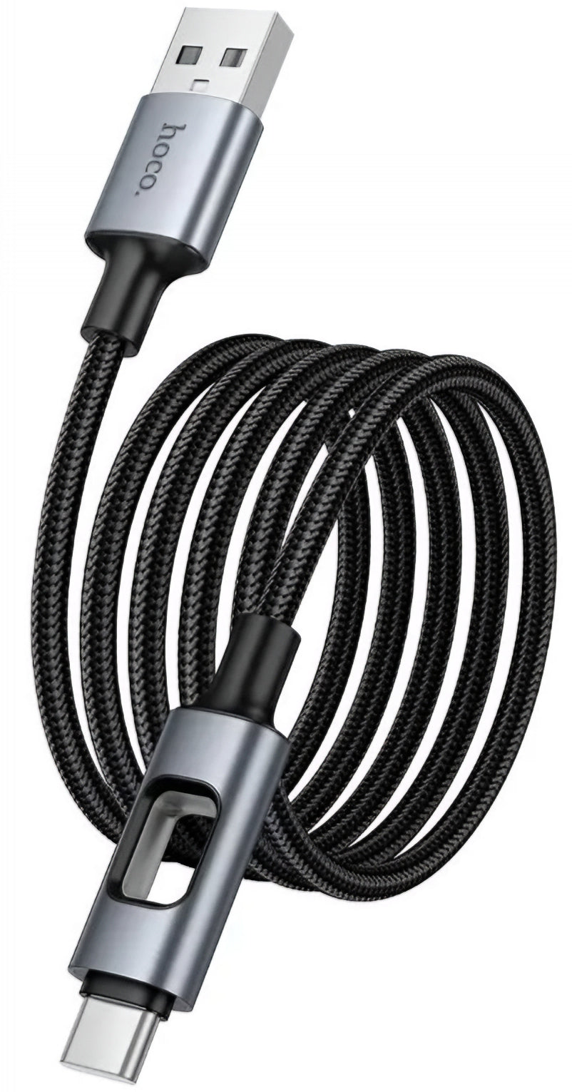 Kabel za podatke i punjenje USB-A - USB-C HOCO U144 Led, 18W, 1.2m, Crni