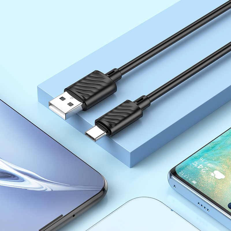 Kabel za prijenos podataka i punjenje USB-A - USB-C HOCO X88, 18W, 2m, Crni
