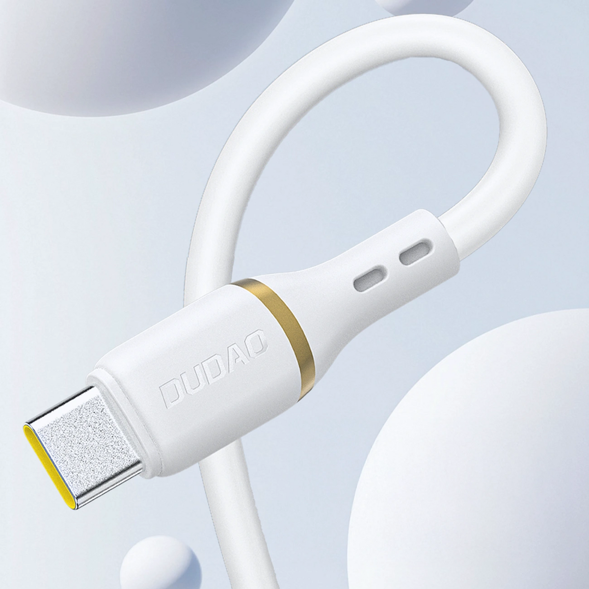 Kabel za prijenos podataka i punjenje USB-A - USB-C Dudao L25T, 100W, 1m, Bijela
