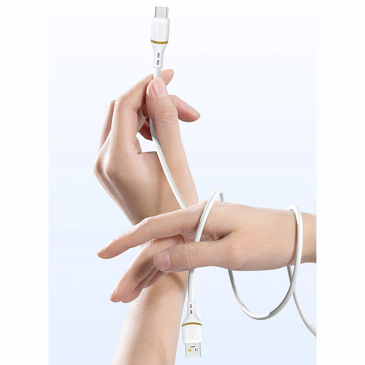 USB-C - USB-C kabel za prijenos podataka i punjenje Dudao L25C, 30W, 1m, bijeli