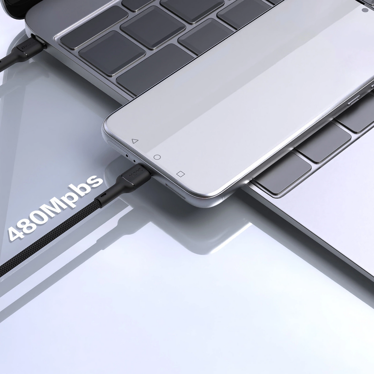 USB-C - USB-C kabel za prijenos podataka i punjenje Dudao L9C Max, 240W, 1.2m, Crna
