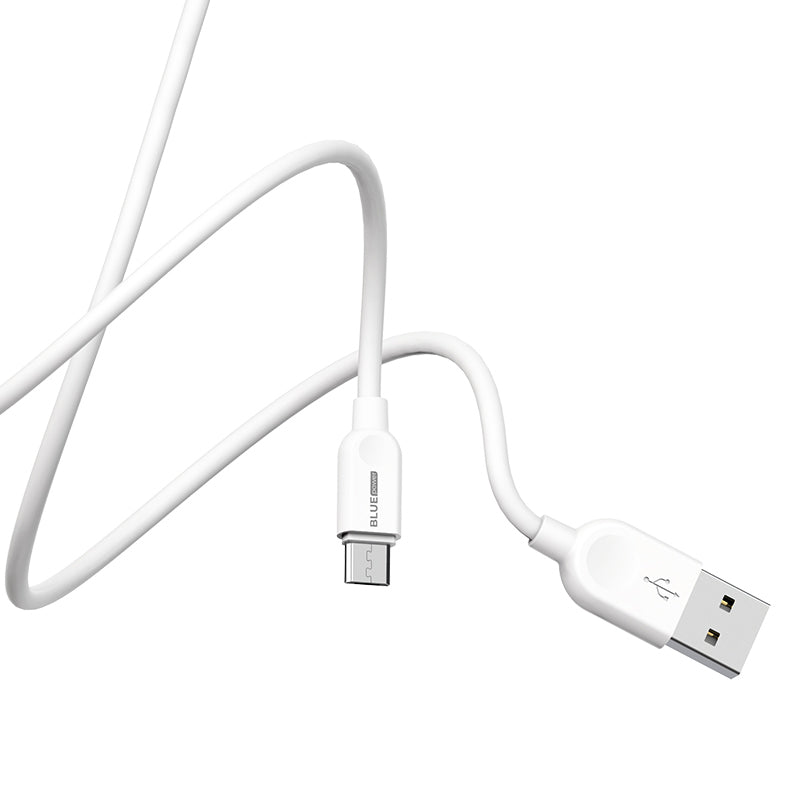 Kabel za Prijenos Podataka i Punjenje USB-A - microUSB BLUE Power BM2BX14 LinkJet, 18W, 2m, Bijeli