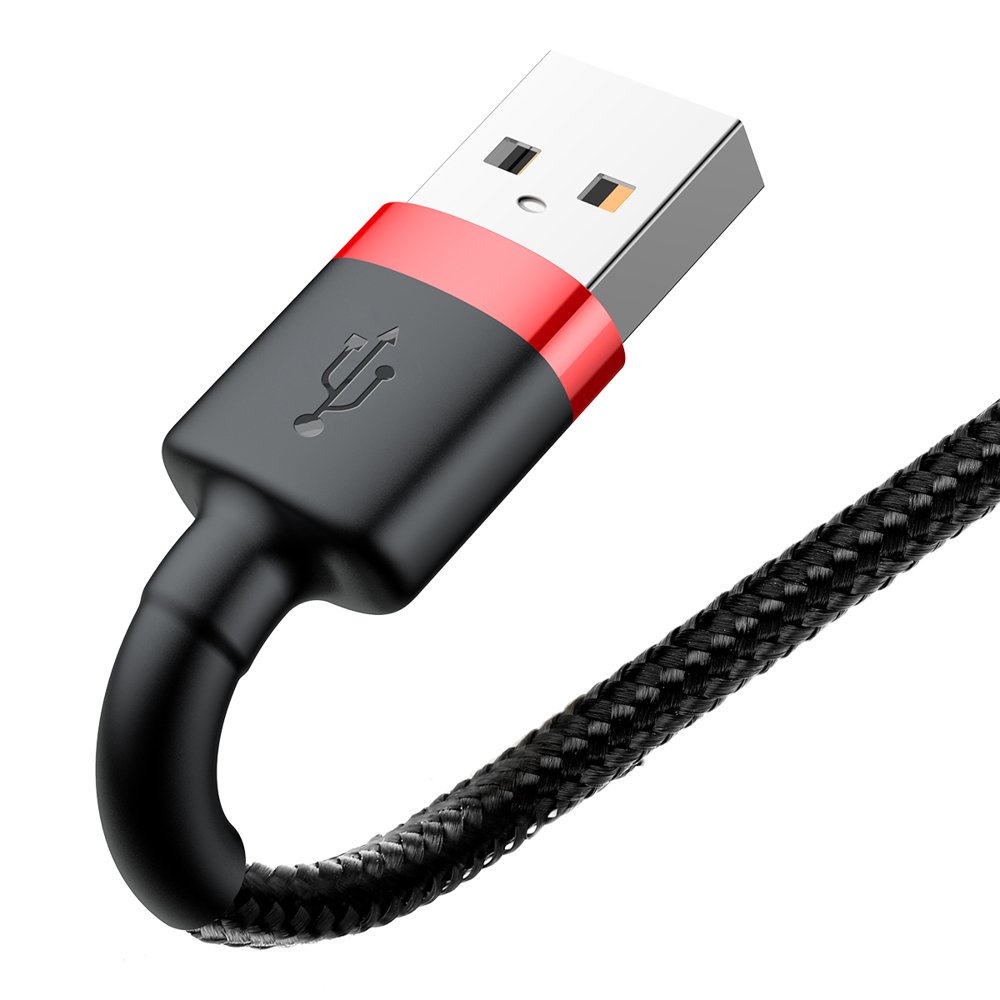 Kabel za podatke i punjenje USB-A - Lightning Baseus Cafule, 18W, 0.5m, Crveni CALKLF-A19