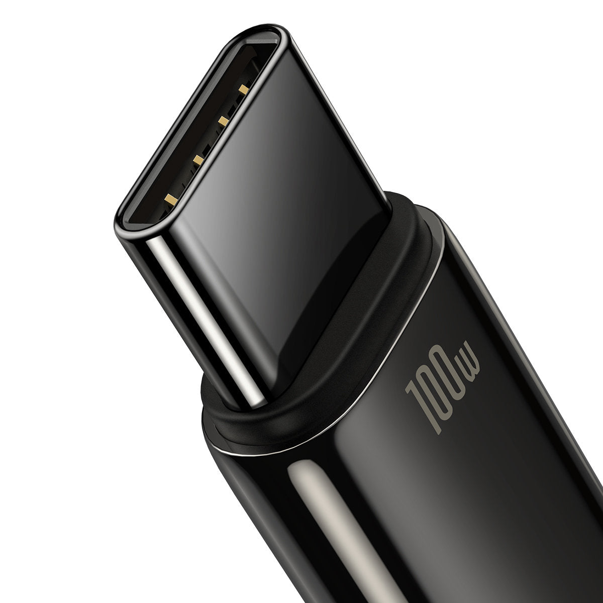 Kabel za Prijenos Podataka i Punjenje USB-A - USB-C Baseus Tungsten Gold, 100W, 2m, Crni CAWJ000101