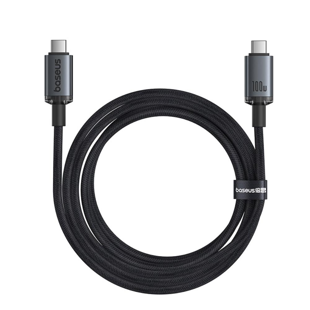 Kabel za podatke i punjenje USB-C - USB-C Baseus Crystal Shine Series, 100W, 20Gbps, 1.5m, Crni P10318204111-00