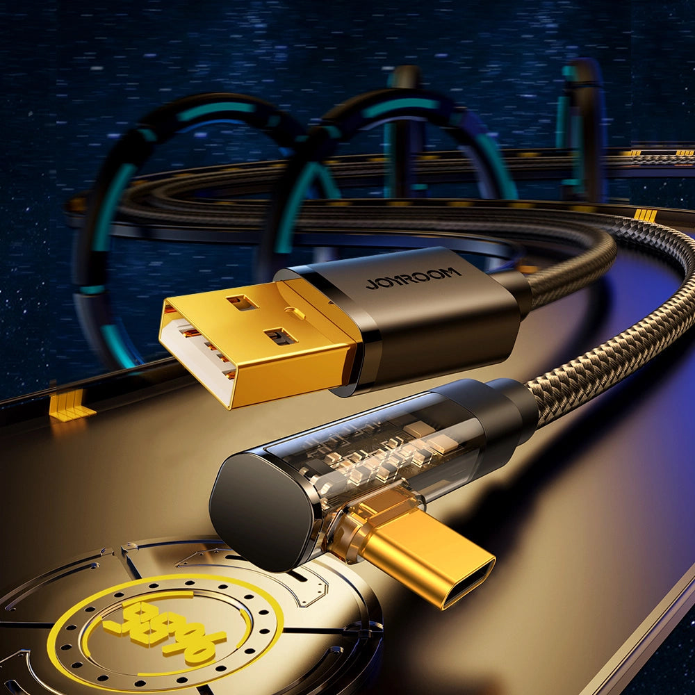 Kabel za podatke i punjenje USB-A - USB-C Joyroom S-UC027A6 Angled, 60W, 1.2m, Crni