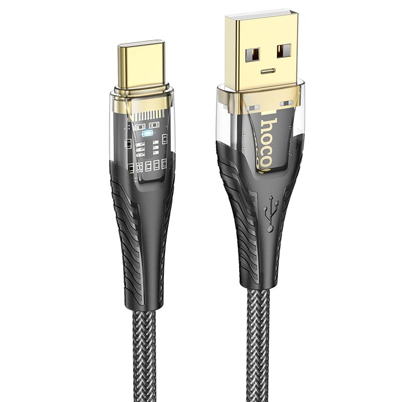 Kabel za podatke i punjenje USB-A - USB-C HOCO U121, 18W, 1.2m, Crni